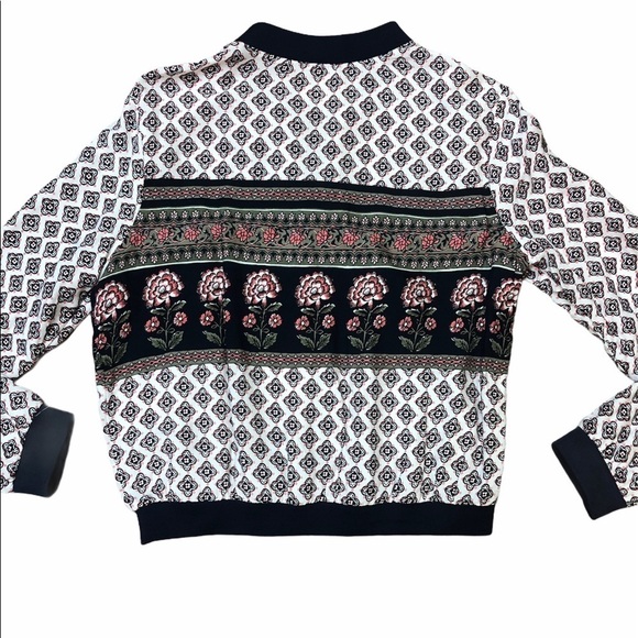 Print Lightweight Bomber Style Jacket - Picture 9 of 10